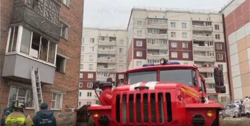 Пожар в городе Улан-Удэ (ОБНОВЛЕНО)