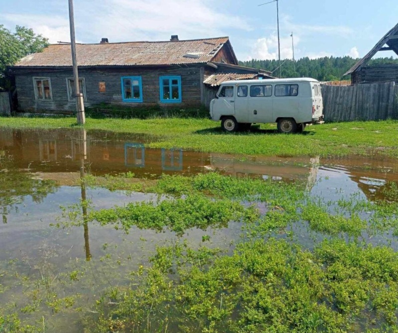 Подъём уровня воды в р. Чикой Бичурского района