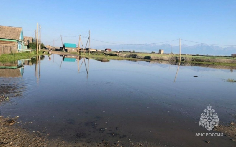 Подъём уровня воды в р. Тунка Тункинского района