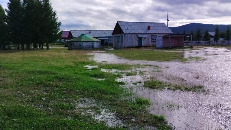 Подтопление участков в Закаменском районе